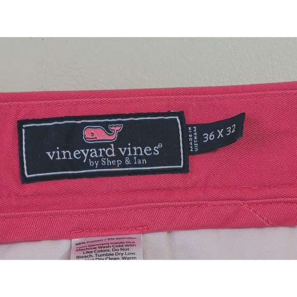 Vineyard Vines Breaker Pant Mens 36x32 Coral Chino Casual Preppy Beach Resort - Picture 4 of 8